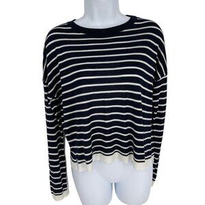 Zara Knit Long Sleeve Round Neck Lightweight Sweater Size Small